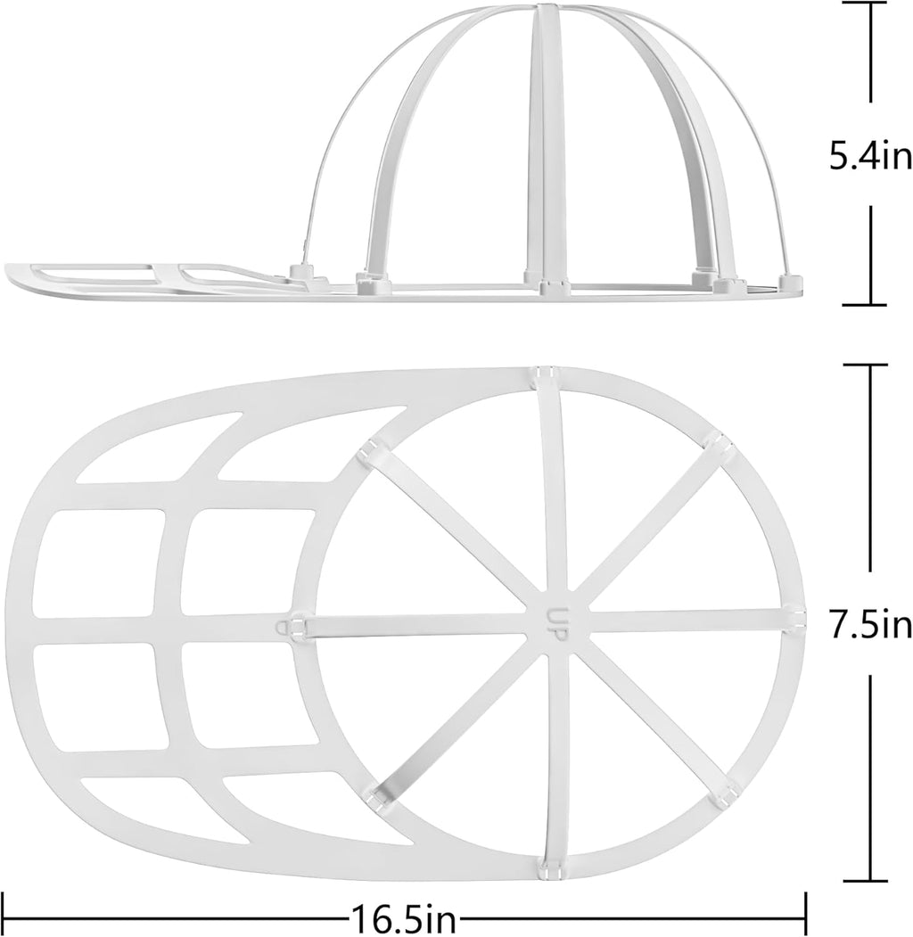 Hat Washer Cage, Snap-Lock Design, Foldable & Portable for Washing Machine Dryer Dishwasher