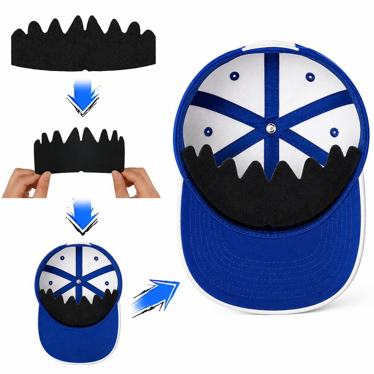 SWEATGAWD® Invisible Sweat Barrier™ (10-Pack) Hat Liner Inserts